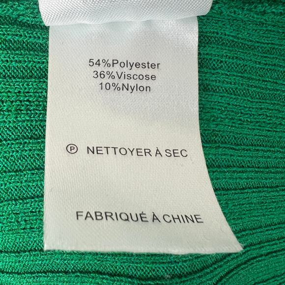 MARINA MOSCONE COLLECTIVE Green Sleeveless Scoop Neck Ribbed Knit Dress Size S - Picture 10 of 10